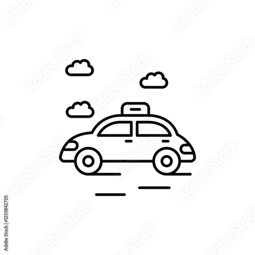 Taxi vector icon