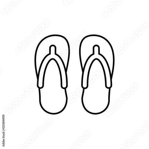 Flip-flops vector icon