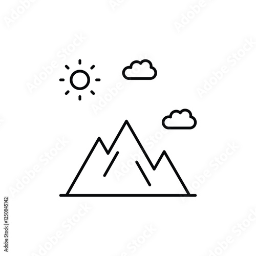 Mountain vector icon