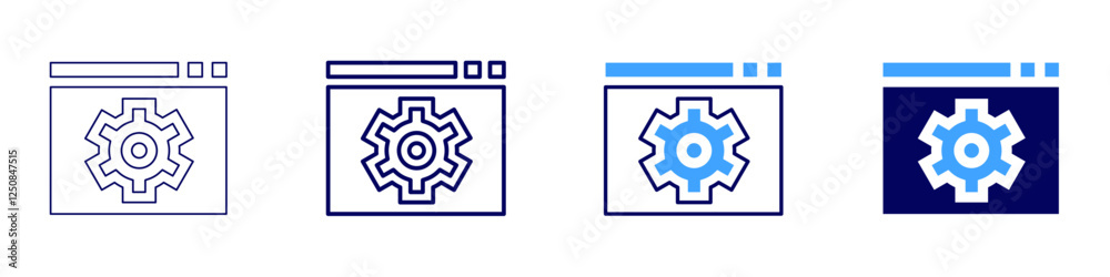 Continuous improvement progress icon in 4 different styles. Thin Line, Line, Bold Line, Duotone. Duotone style. Editable stroke Continuous improvement progress icon in 4 different styles. Thin Line, Line, Bold Line, Duotone. Duotone style. Editable stroke