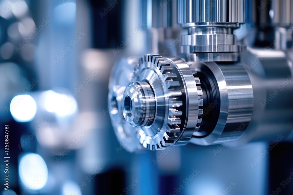 A detailed image of a machine's gear system A detailed image of a machine's gear system