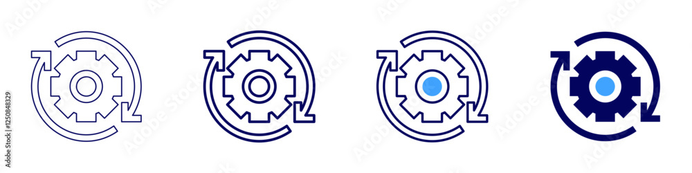 Progress tracking icon in 4 different styles. Thin Line, Line, Bold Line, Duotone. Duotone style. Editable stroke Progress tracking icon in 4 different styles. Thin Line, Line, Bold Line, Duotone. Duotone style. Editable stroke
