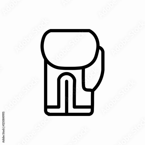 Boxing gloves vector icon sign