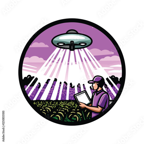 A futuristic drone, sleek and efficient, sprays vibrant glowing green liquid onto lush, healthy crops at sunset.  High-resolution, detailed image.