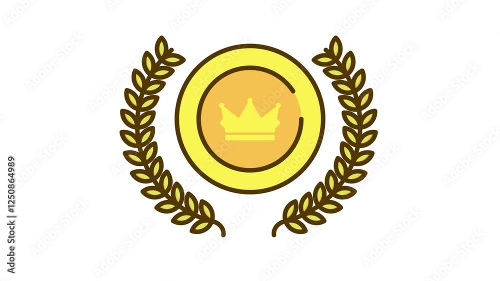 3rd A dynamic loop animation of a medal badge representing awarding, achievement, and recognition. Ideal for motion graphics, UI/UX 3rd A dynamic loop animation of a medal badge representing awarding, achievement, and recognition. Ideal for motion graphics, UI/UX