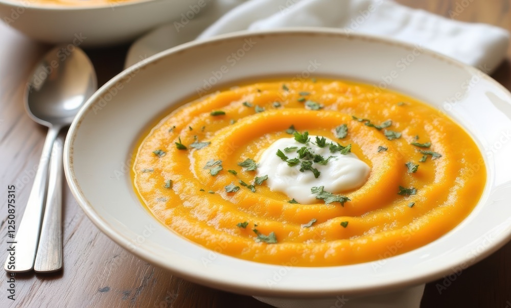 Delicious creamy butternut squash soup Delicious creamy butternut squash soup
