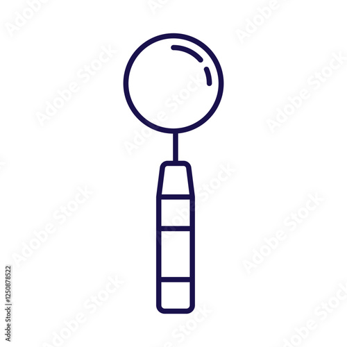 A minimalistic outline icon of a toothbrush dental Ideal for medical, healthcare, and dentistry-related designs