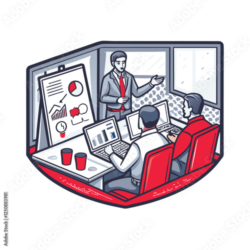 A confident young entrepreneur passionately presents a detailed business plan to a potential investor, showcasing innovative charts and graphs.