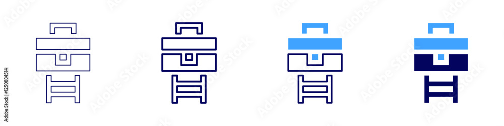 Goal clarity techniques icon in 4 different styles. Thin Line, Line, Bold Line, Duotone. Duotone style. Editable stroke Goal clarity techniques icon in 4 different styles. Thin Line, Line, Bold Line, Duotone. Duotone style. Editable stroke