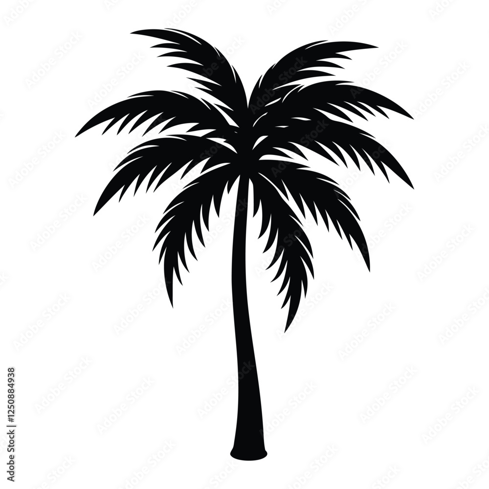 Obraz premium palm tree silhouette