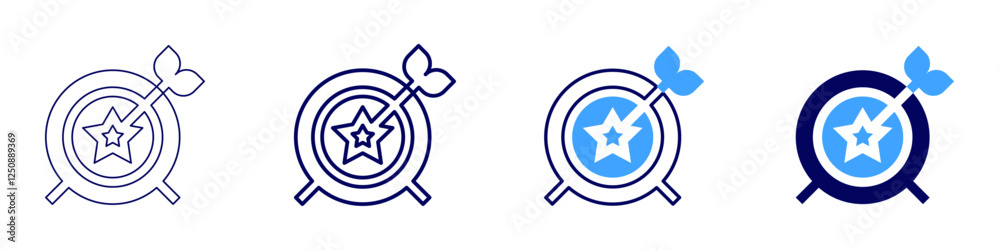 Success goal icon in 4 different styles. Thin Line, Line, Bold Line, Duotone. Duotone style. Editable stroke Success goal icon in 4 different styles. Thin Line, Line, Bold Line, Duotone. Duotone style. Editable stroke