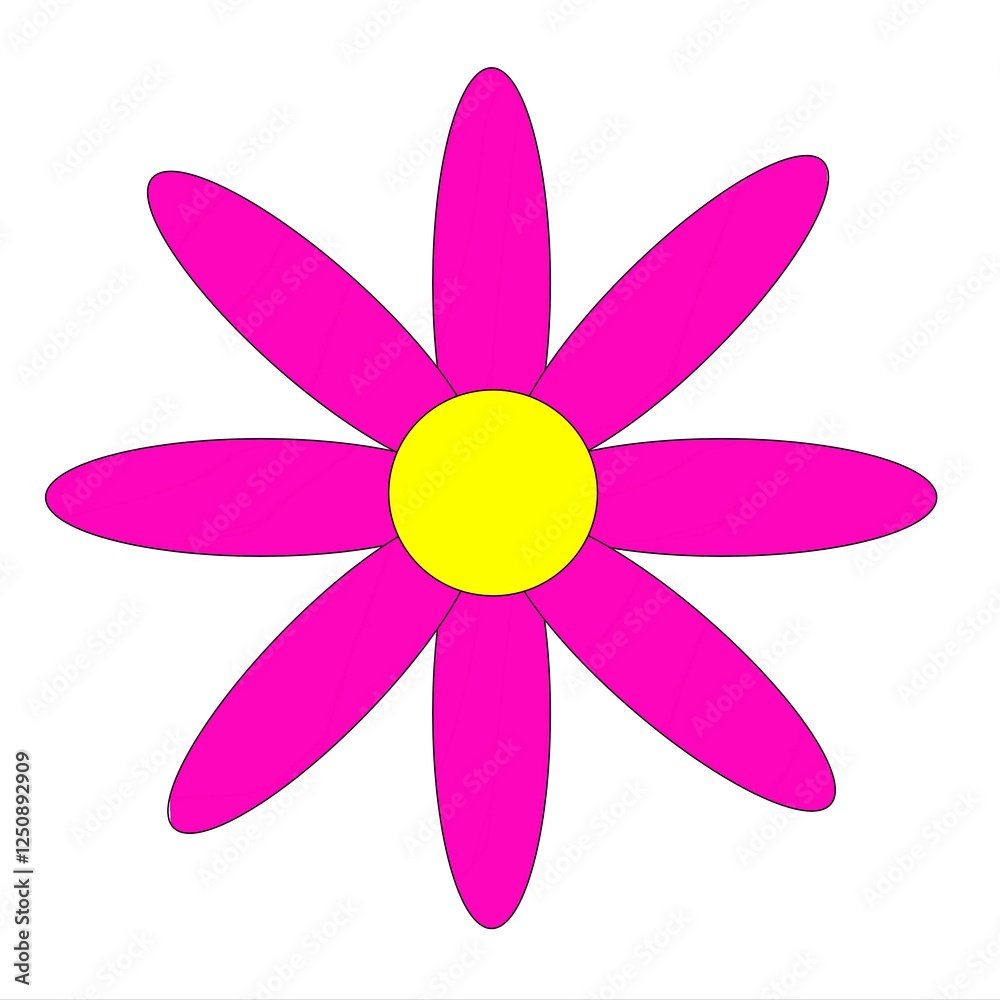 vector illustration of a flower vector illustration of a flower