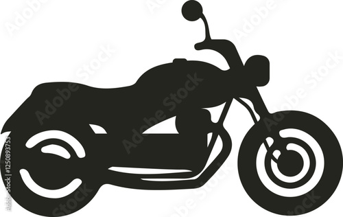 A sleek, high-speed motorbike vector with sharp aerodynamic lines, bold curves, and dynamic details, perfect for racing, cruising, or adventure-themed designs.