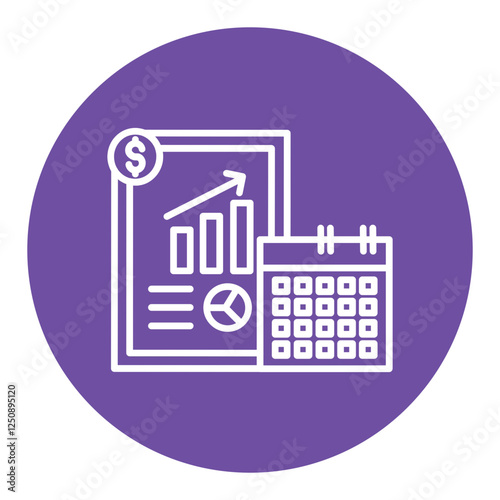 Yearly Report Icon