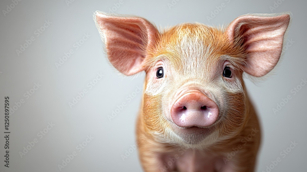 Fototapeta premium Cute Young Piglet Portrait