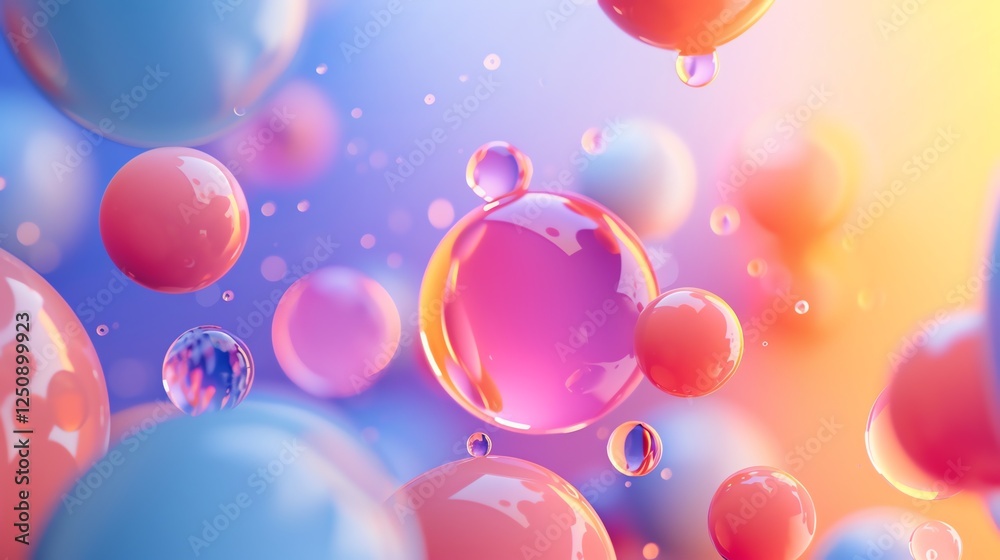 Abstract background with colorful spheres. Abstract background with colorful spheres.