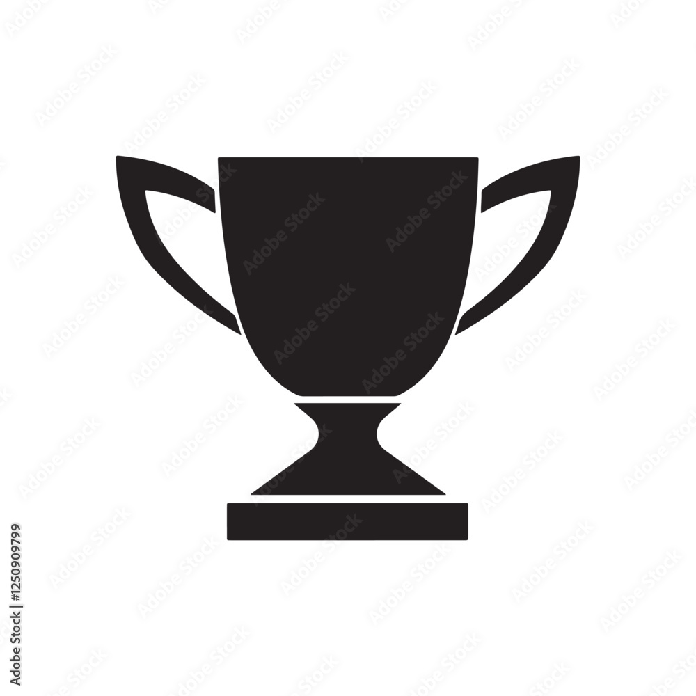 vector of black silhouette of trophy vector of black silhouette of trophy