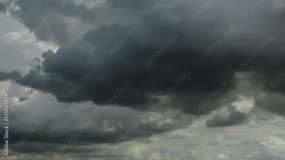 Dramatic sky and dark cumulus clouds time lapse. Fast motion. Cloudscape timelapse. Concepts of essence of life, change, evolution, time passing by. Dramatic sky and dark cumulus clouds time lapse. Fast motion. Cloudscape timelapse. Concepts of essence of life, change, evolution, time passing by.
