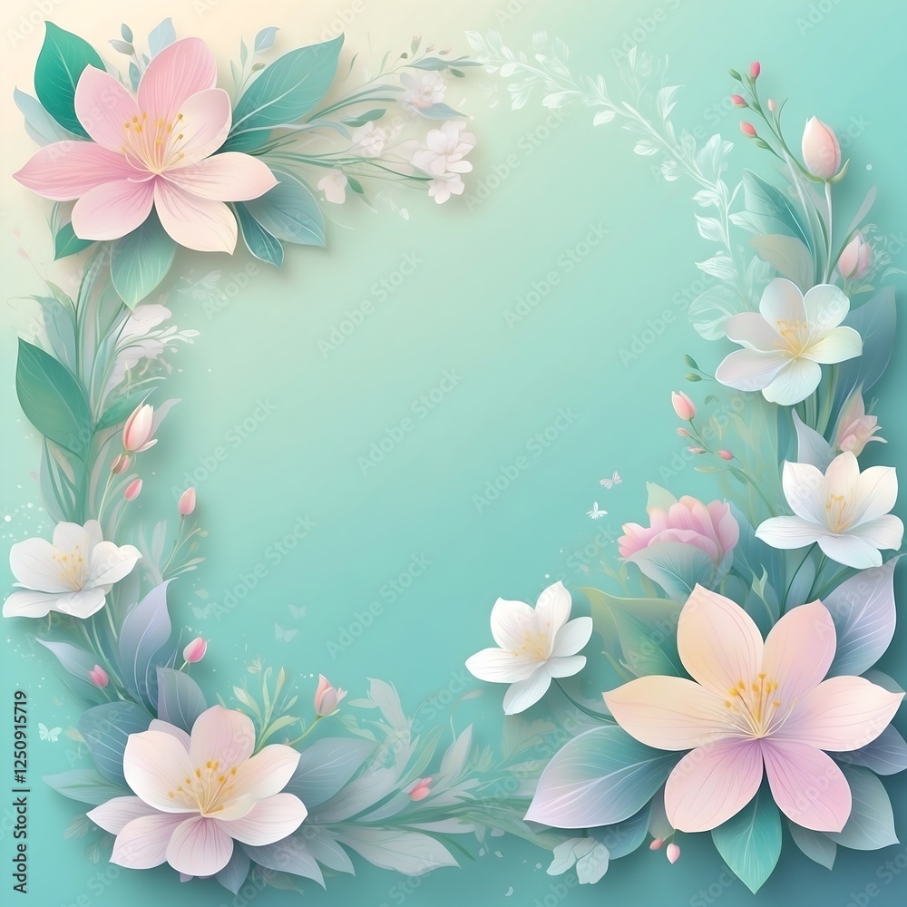 Frühling - Blüten - Design-Vorlage Hintergrund für Social Media Frühling - Blüten - Design-Vorlage Hintergrund für Social Media