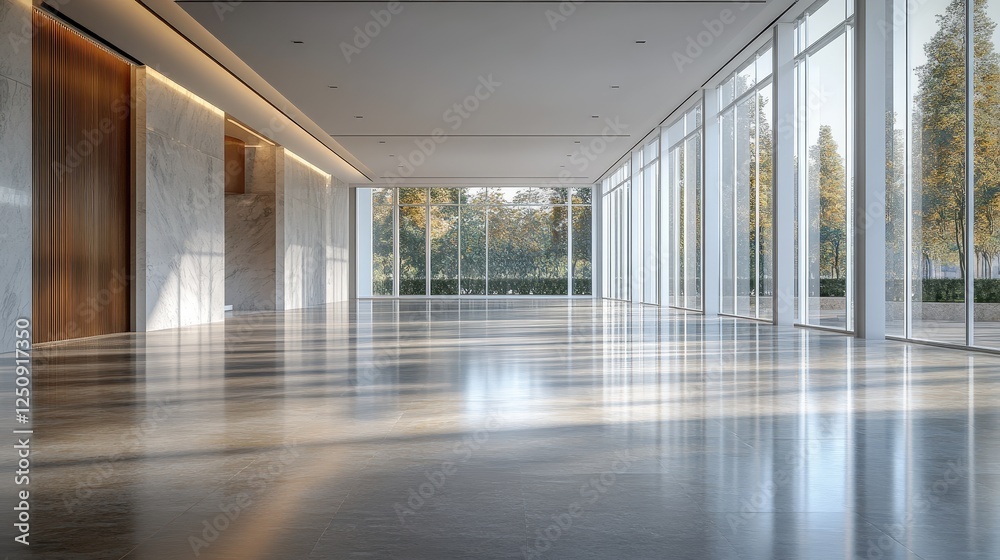 Modern Empty Hallway.