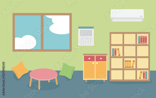 子供部屋のイラスト