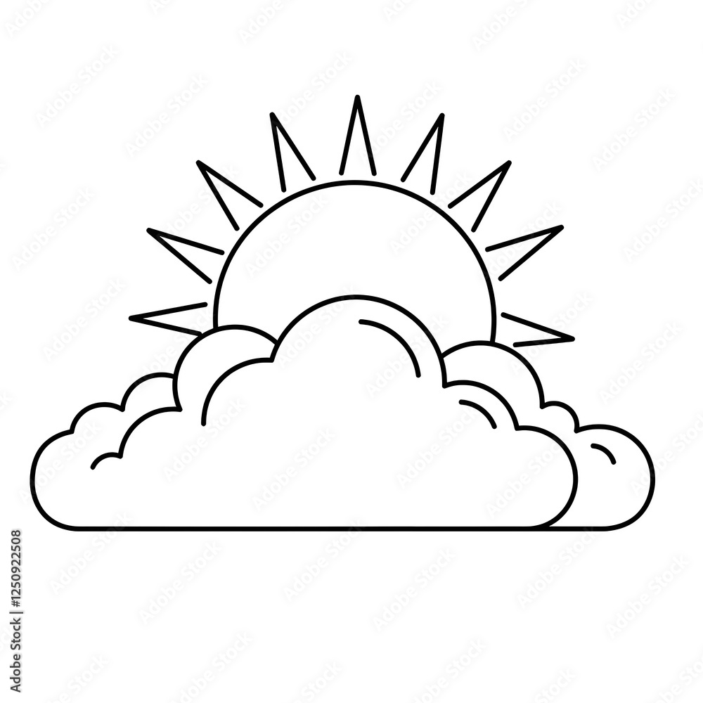 sun and cloud coloring sun and cloud coloring