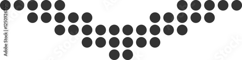 Black Dotted Chevron Pattern Design