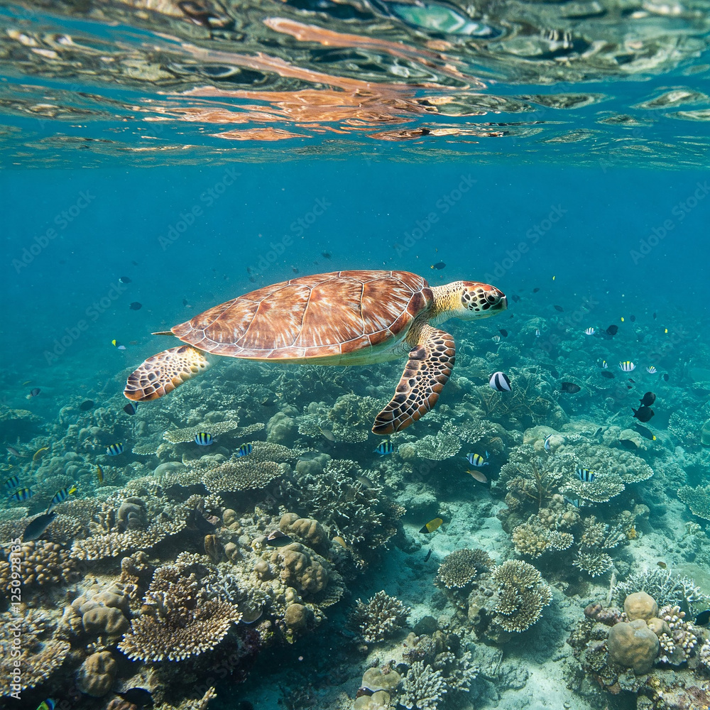 Fototapeta premium green sea turtle