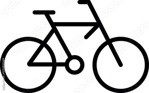 Bicycle vector symbol black
