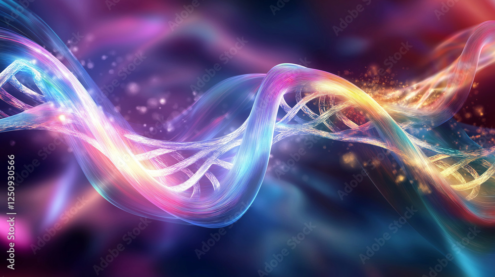 A vibrant, fluid-style DNA helix rendered in soft gradients and abstract light waves, symbolizing the beauty of genetic science. A vibrant, fluid-style DNA helix rendered in soft gradients and abstract light waves, symbolizing the beauty of genetic science.