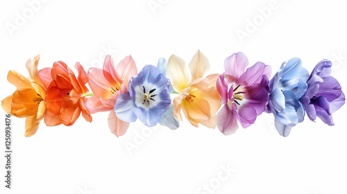spring flower isolated on white