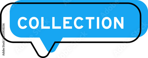 Speech banner and blue shade with word code of ethics on white background