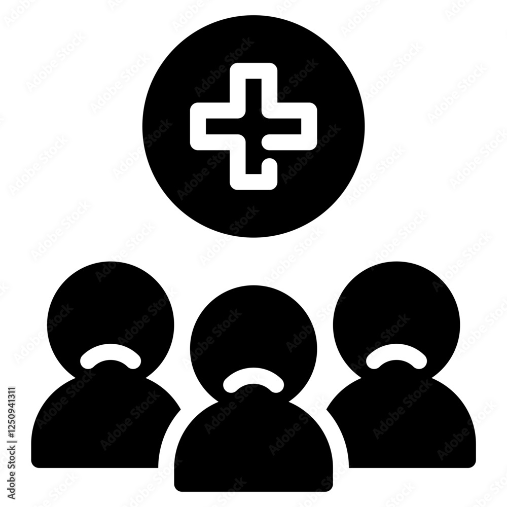 Fototapeta premium patient hospital icon