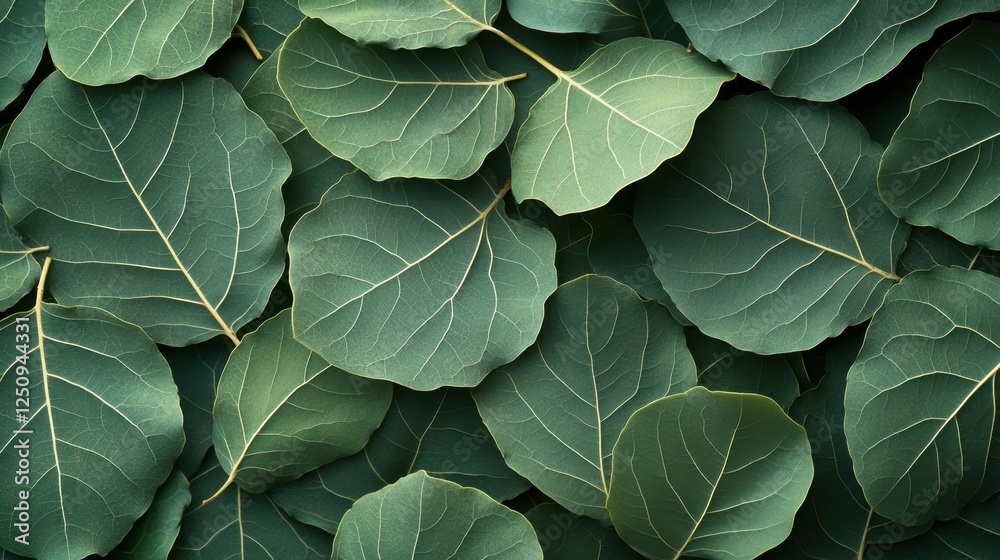 Obraz premium Fig leaves creating a vibrant pattern.