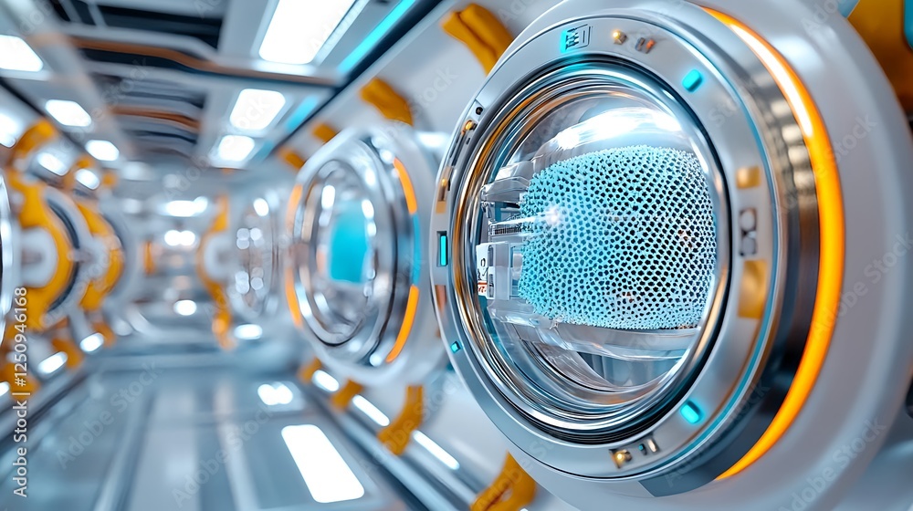 Futuristic Sci-Fi Medical Pods Corridor - Futuristic Technology Futuristic Sci-Fi Medical Pods Corridor - Futuristic Technology