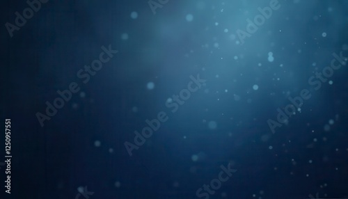 Abstract dark blue background with light particles photo