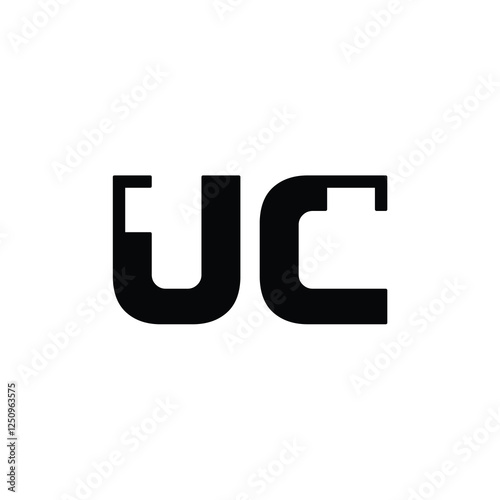 Free Download UC monogram logo design letter text name symbol monochrome logotype alphabet character simple logo - GFXLoad