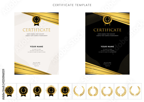 賞状２６６　certificate　award　表彰状　celebration