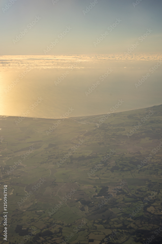 London, United Kingdom, England, a view of the ocean at sunrise