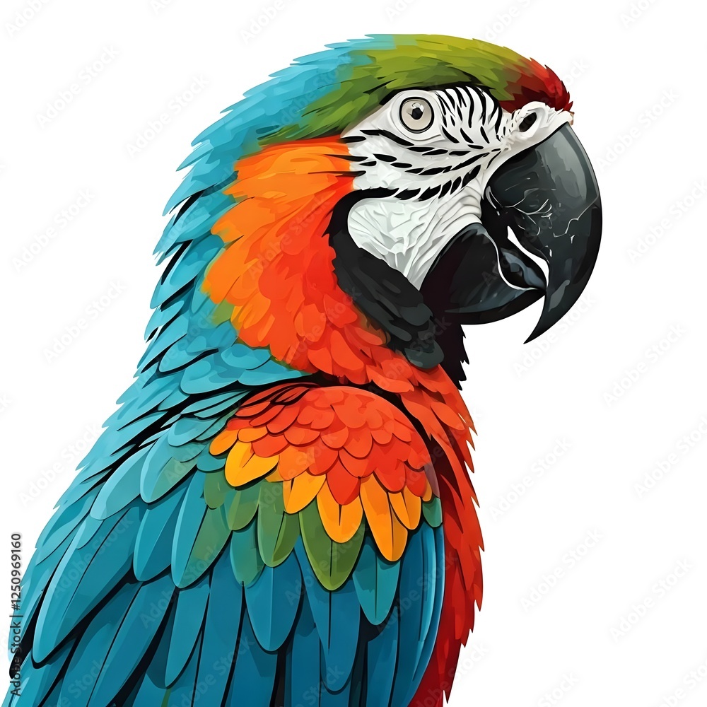 Fototapeta premium Blue and yellow macaw