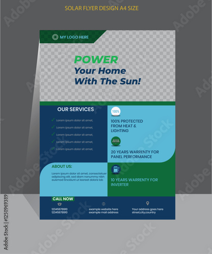 Eco-Friendly Solar Energy Flyer Template