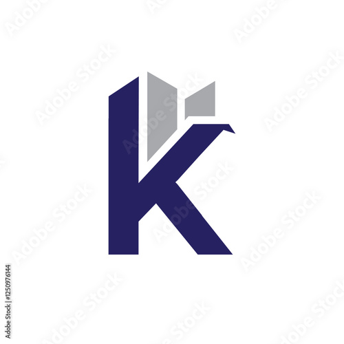 Free Download Design a bold K-letter commercial building logo that symbolizes strength, growth, and professionalism. It is perfect for real estate, construction, and corporate brands. Get a unique logo today! - GFXLoad