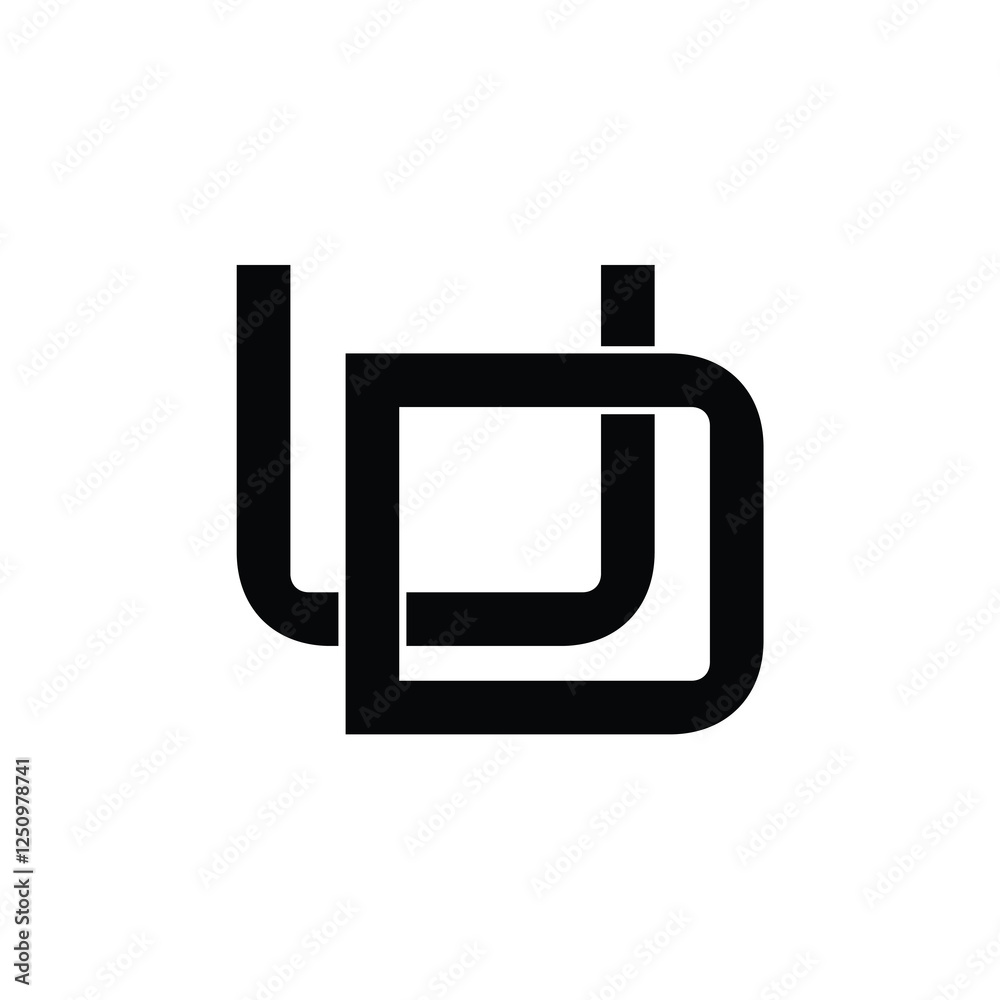 UD monogram logo design letter text name symbol monochrome logotype alphabet character simple logo UD monogram logo design letter text name symbol monochrome logotype alphabet character simple logo