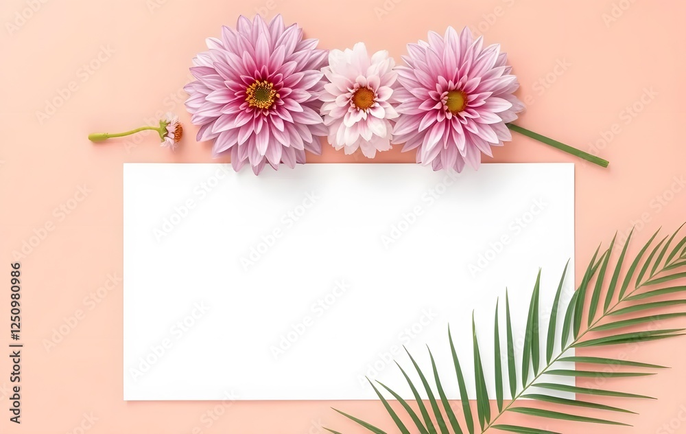 Light Coral & Palm Dahlia backdrop spring themed Light Coral & Palm Dahlia backdrop spring themed