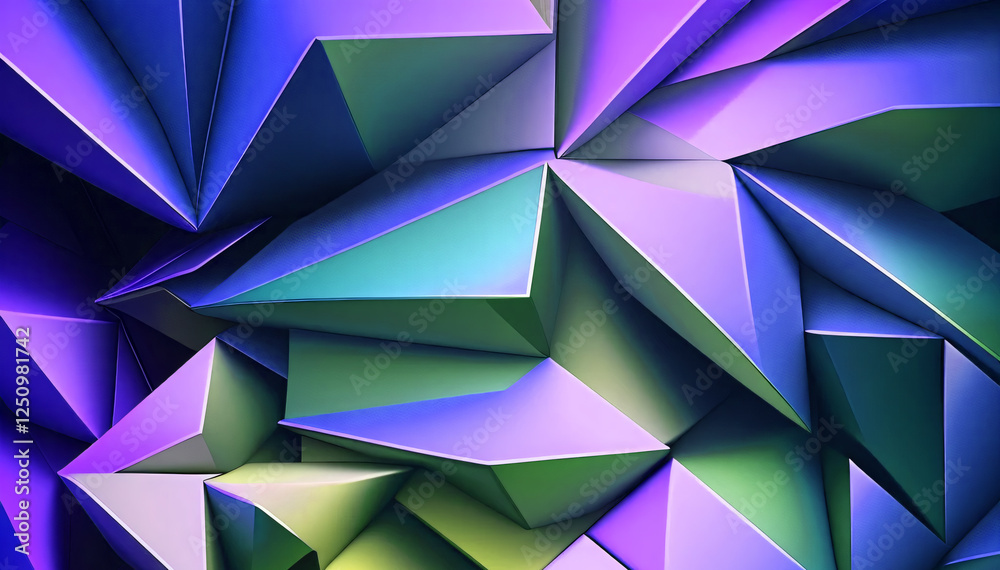Obraz premium Elegant geometric 3d low poly structure background