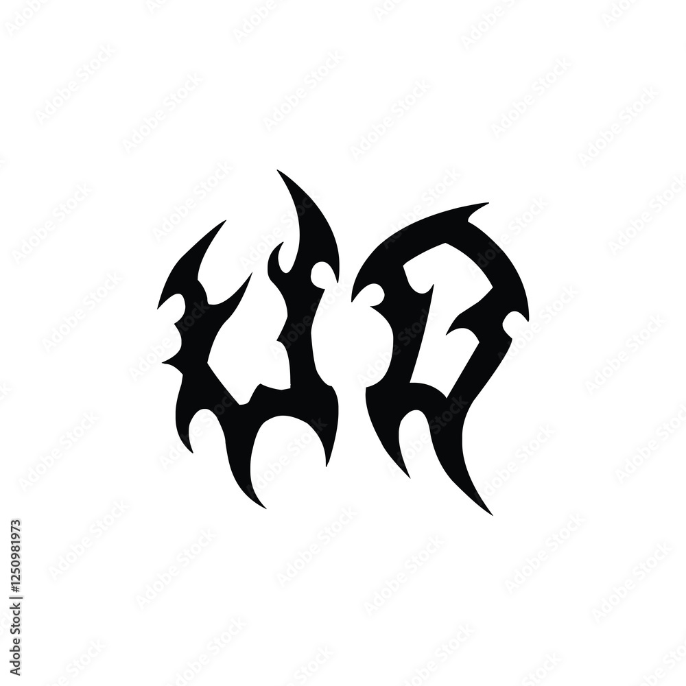 UD monogram logo design letter text name symbol monochrome logotype alphabet character simple logo