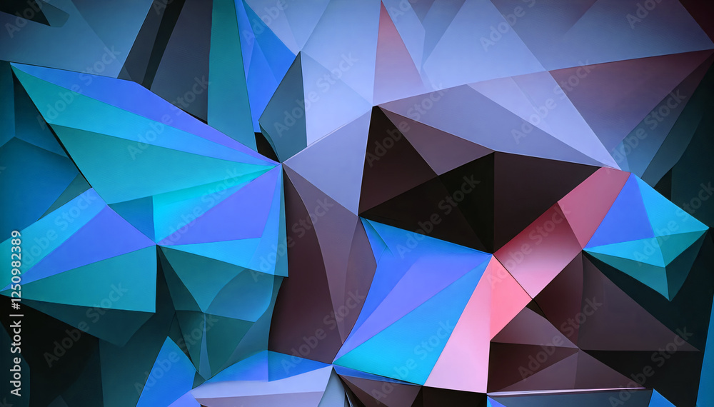 Obraz premium Elegant geometric 3d low poly structure background