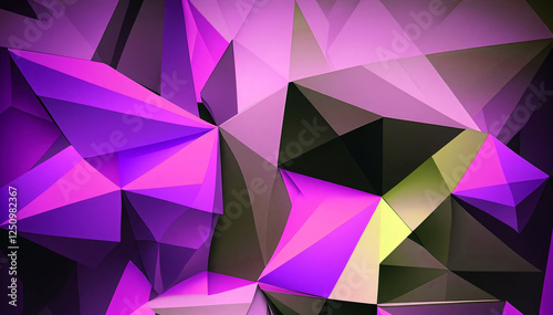 Elegant geometric 3d low poly structure background photo