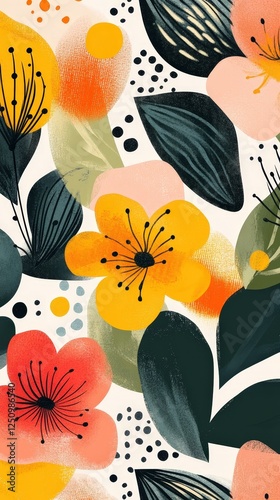Abstract Floral Pattern.