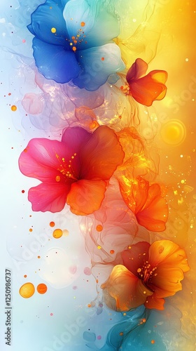 Watercolor Floral Arrangement.